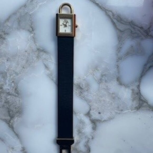 Tory Burch Surrey Black Leather Strap Women's Watch - Picture 3 of 6